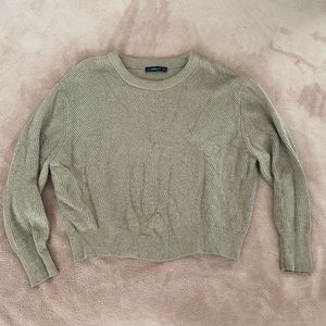 ZARA Sand Knit Sweater - Medium